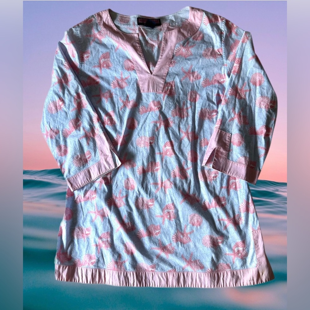 Vineyard Vines V Neck Beach Tunic Women’s Size M